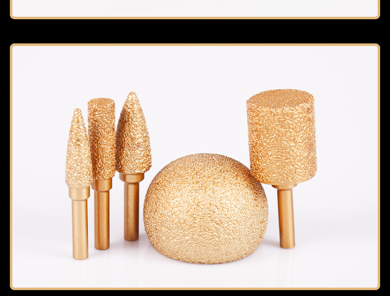 金刚石磨头铸铁专用钎焊电磨头粗砂砂轮打磨头圆柱型金属打磨定做使用