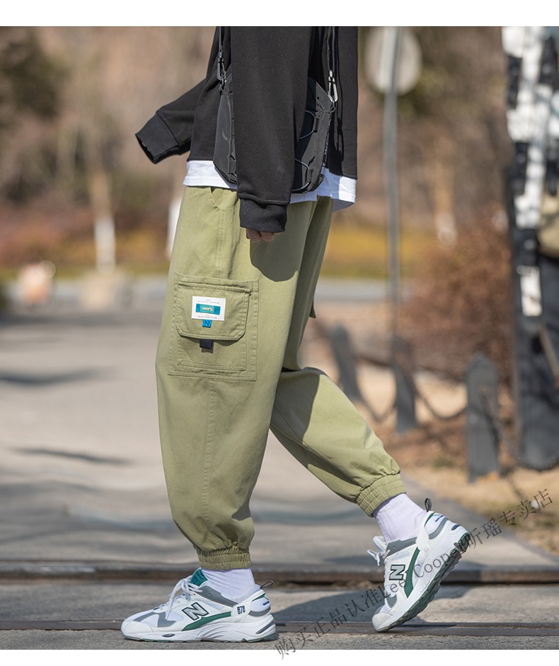 leecooper轻奢品牌新品日系多兜工装裤男春季潮牌痞帅加肥大码裤子