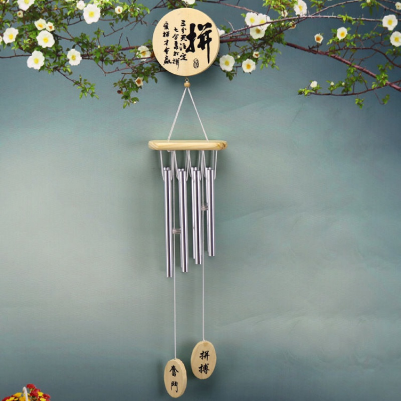 合金铃铛风铃挂饰风铃风水门店家居办公室百货吉祥挂件 勿忘我金色