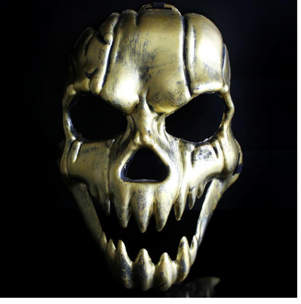 恐怖分子面罩 万圣节恐怖面具骷髅头斯巴达僵尸cs野战面罩吸血鬼杀人