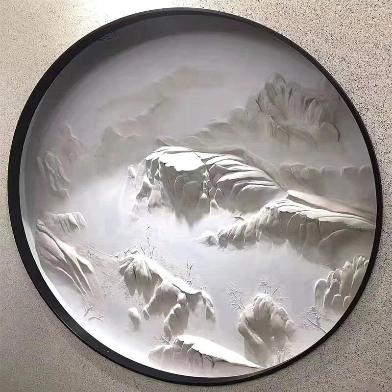 耐辉顿浮雕塑型膏浮雕画壁画材料砂料石膏粉矿物砂肌理漆墙面塑型膏