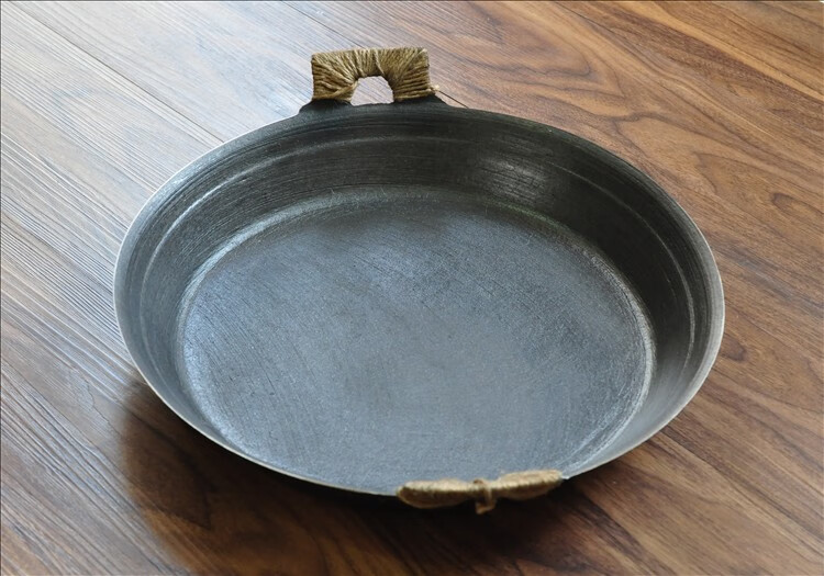 铸铁锅平底锅生铁包子锅煎饼锅烙馍锅大柴火锅 34cm 明火专用(未开锅)