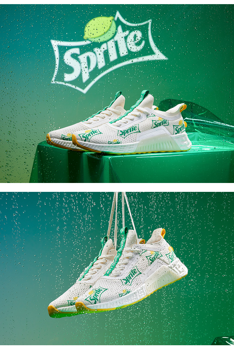 安踏雪碧联名款可乐联名男鞋休闲鞋 2020秋季新款运动鞋网面透气鞋子