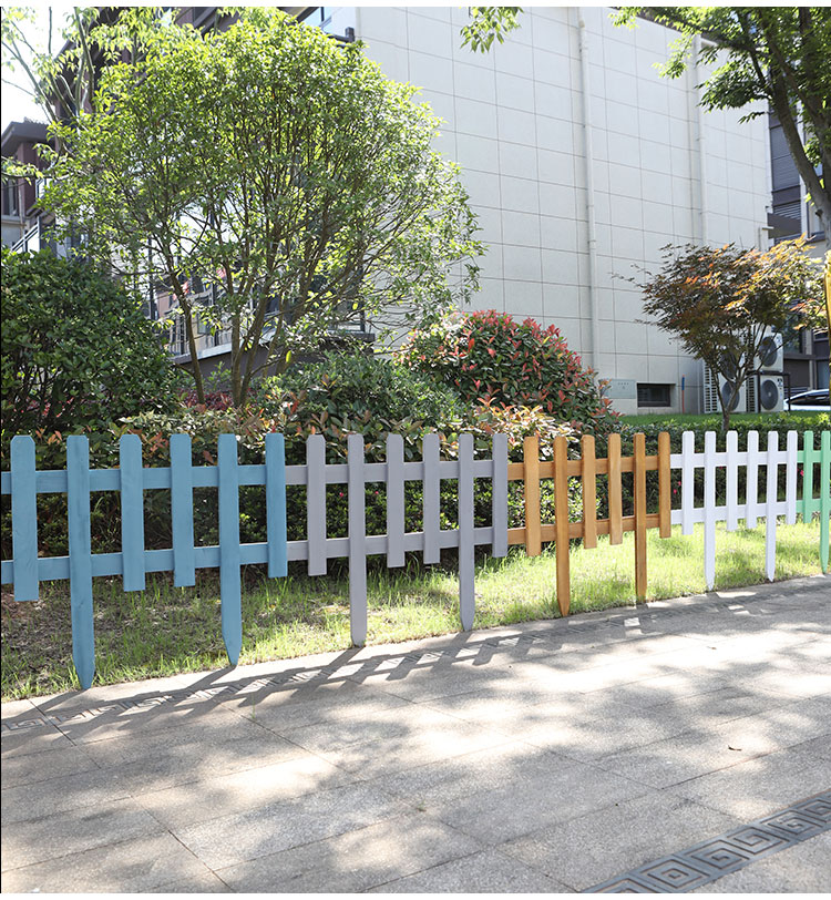 防腐木花园围栏庭院草坪花池护栏户外菜地围挡篱笆装饰插地小栅栏非标