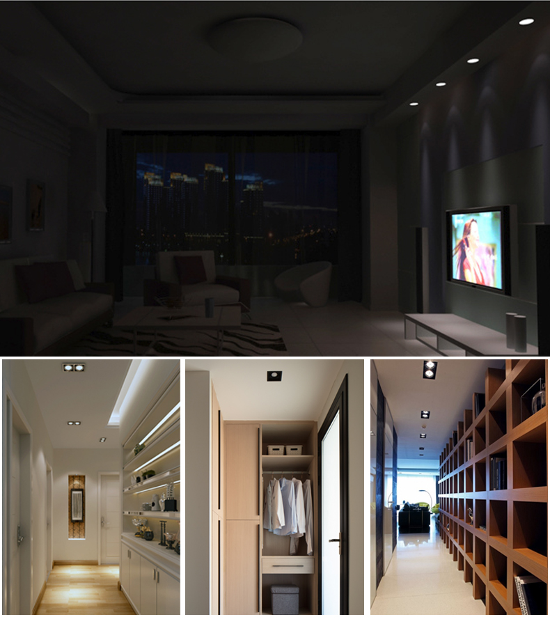 黑色led双头筒灯嵌入式薄双孔长方形天花灯格栅射灯斗胆灯 双头2x5w暖