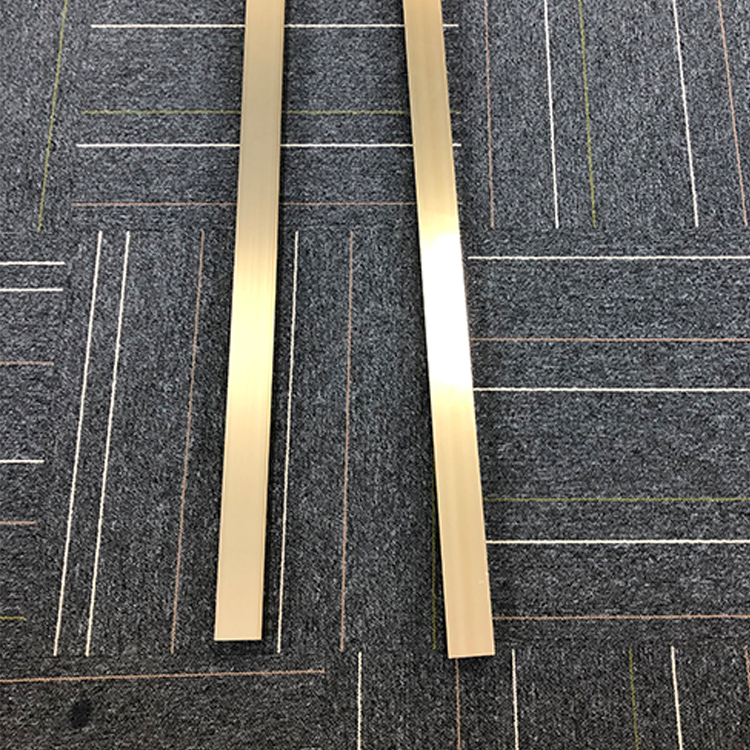 电泳香槟金铝扁管铝方管室外电泳铝合金型材金色口型隔断方管 50*50*