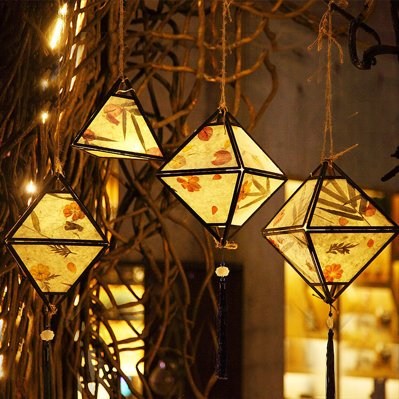 中秋节创意花灯diy手工灯笼材料包幼儿园儿童手提古风宫灯手作 卡通