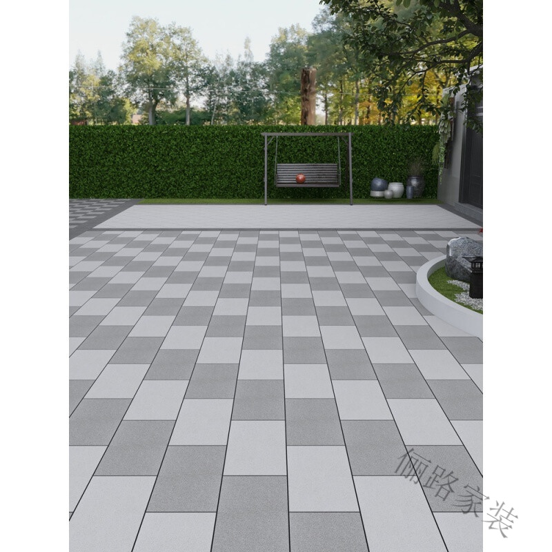 定制室外庭院地砖地铺石农村小院子地面铺防滑地板砖露台花园户外瓷砖