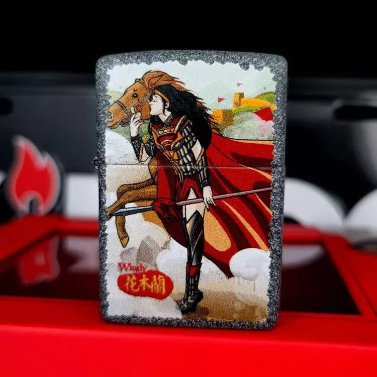 zippo打火机原装限量风女 windy风中女郎 巾帼 花木兰 限量2020收藏