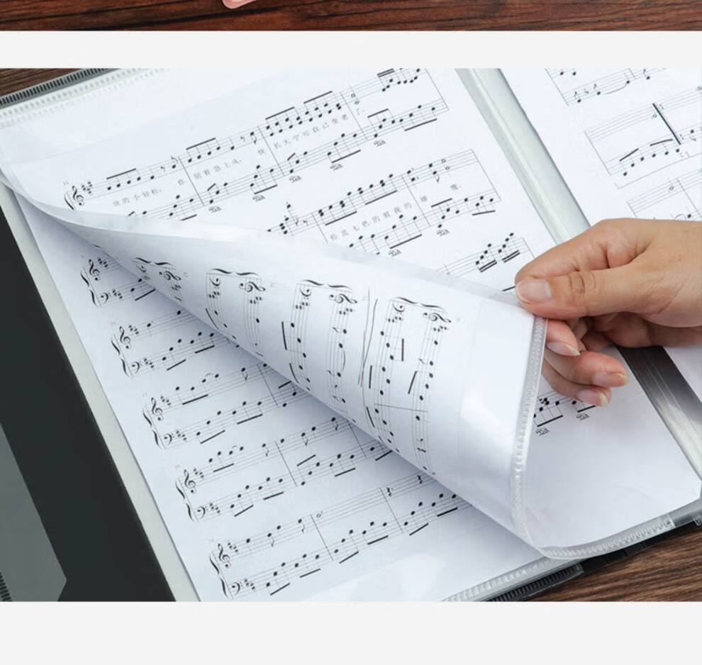 匠安 钢琴谱夹 不反光钢琴谱夹展开式钢琴谱夹册子乐谱夹可修改便携