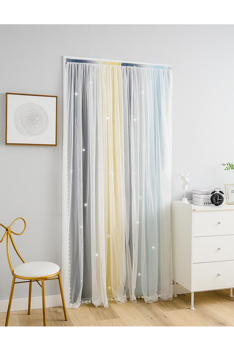 美容帘子隔断帘门帘隔断空调卧室隐私家用免打孔布帘子魔术贴衣柜遮挡