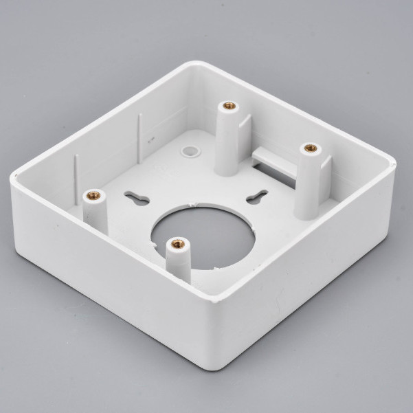 通用型120型六位开关插座大号明盒 120*115mm明装底盒pvc接线盒 单只