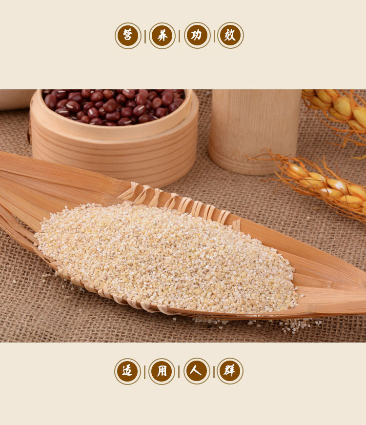 5折 仁古坊 苏北特产大麦采子 中粗盐城大麦糁彩子含麦麸麦渣煮粥5斤