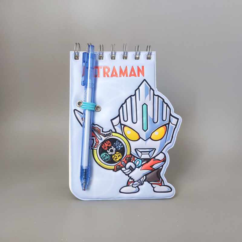 手账本儿童男孩奥特曼线圈本口袋本学生异形小笔记本手账本彩色便签本