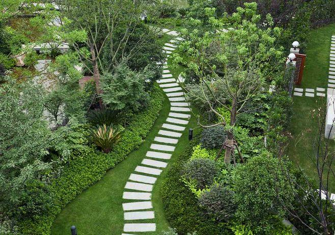 青石板岩汀步石别墅庭院花园草坪滑地砖户外踏步石 量大价格从优/掌柜