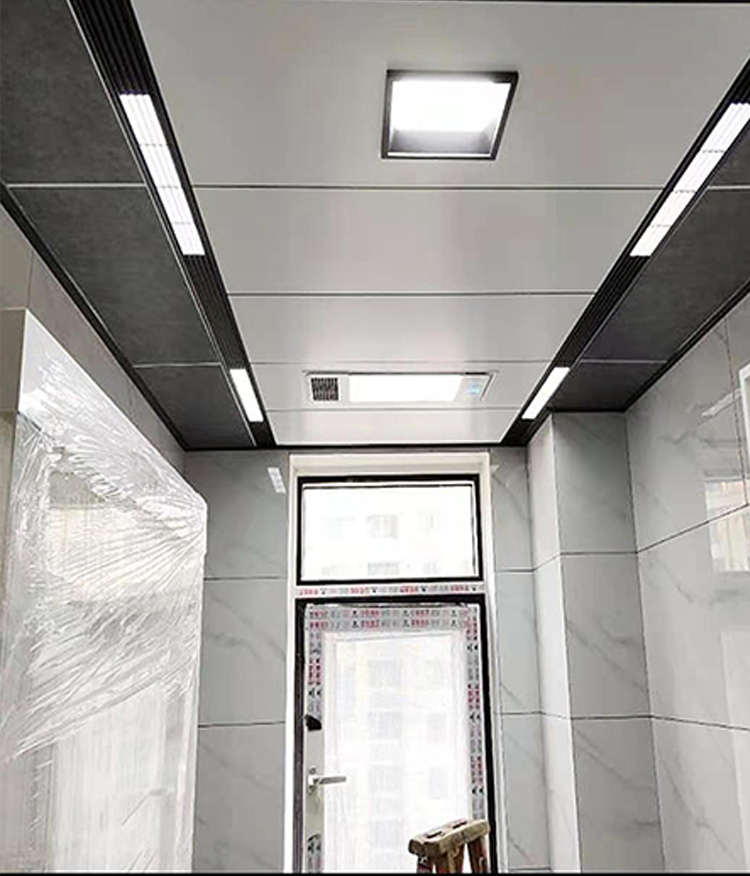 铝扣板集成吊顶45135大板蜂窝板大板效果厨卫客厅