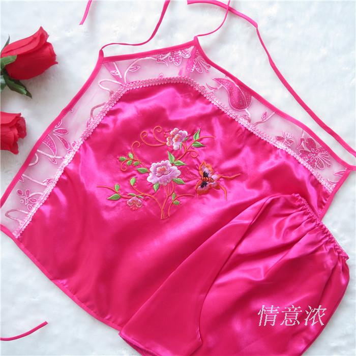 红肚兜式内衣情趣女士性感成人复古古代火辣汉服结婚妩媚妖娆性感诱人