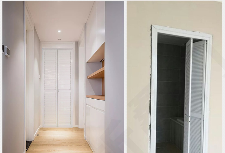 奥菲尔百叶折叠门小卫生间门厕所门钛镁铝合金洗手间厨房门阳台门浴室