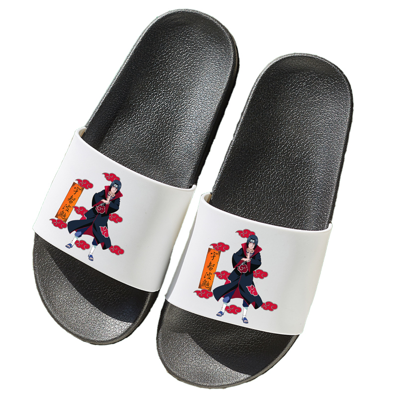 灵妙感 火影忍者拖鞋动漫二次元日系夏季火鸣人宇智波鼬佐助学生防滑