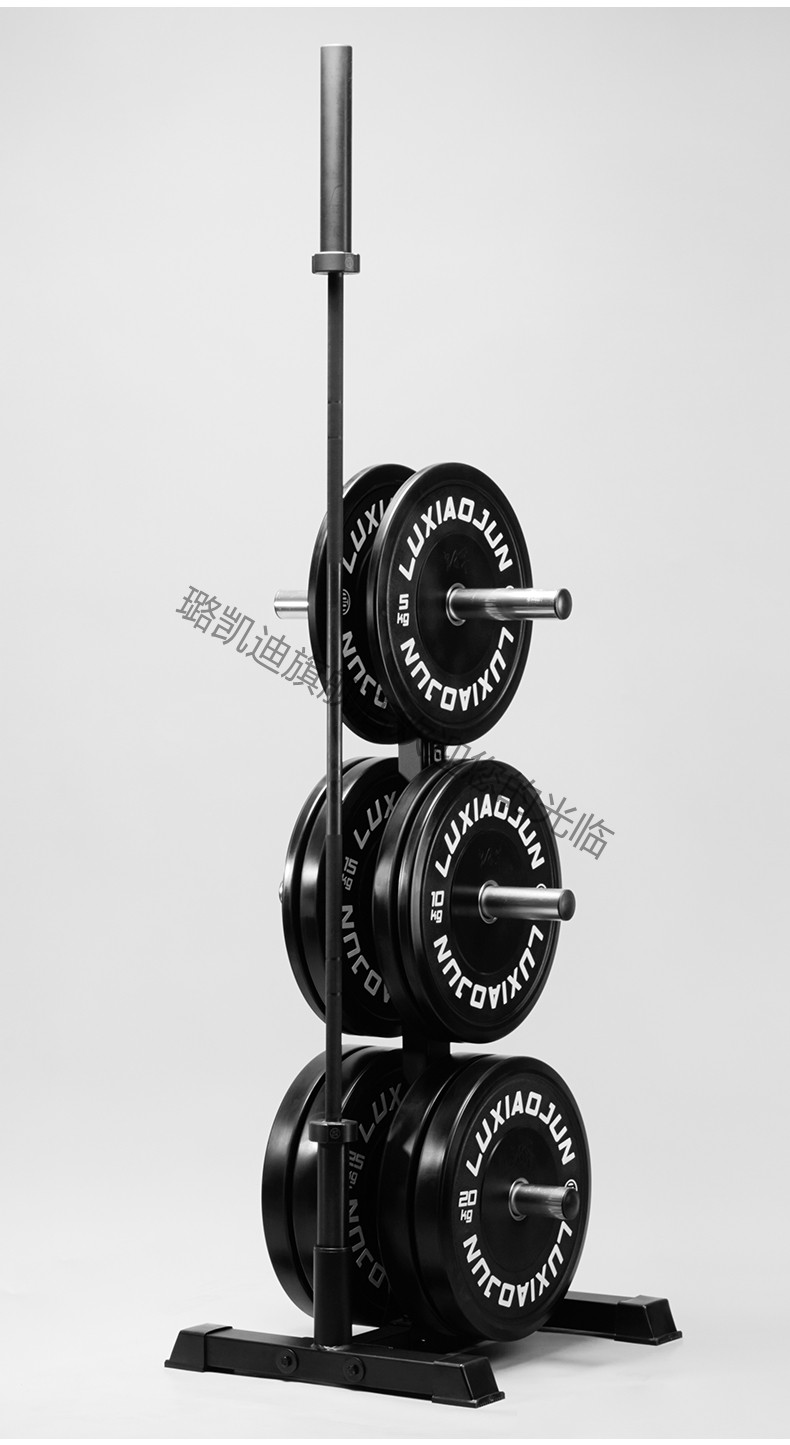 吕小军杠铃杆杠铃片储存架铃片架健身房家用收纳架新品杠铃挂架