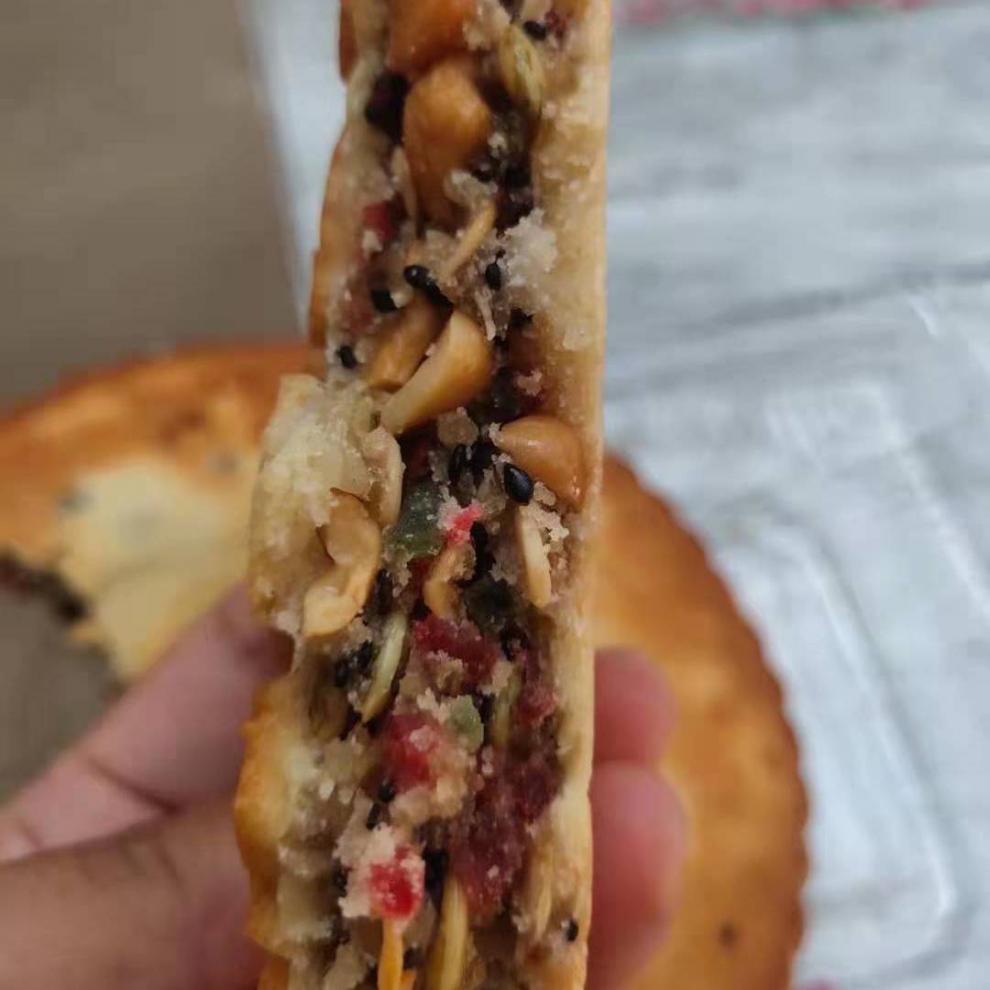 安徽老式冰糖青红丝大月饼传统糕点五仁月饼阜阳界首特产400克* 4老式