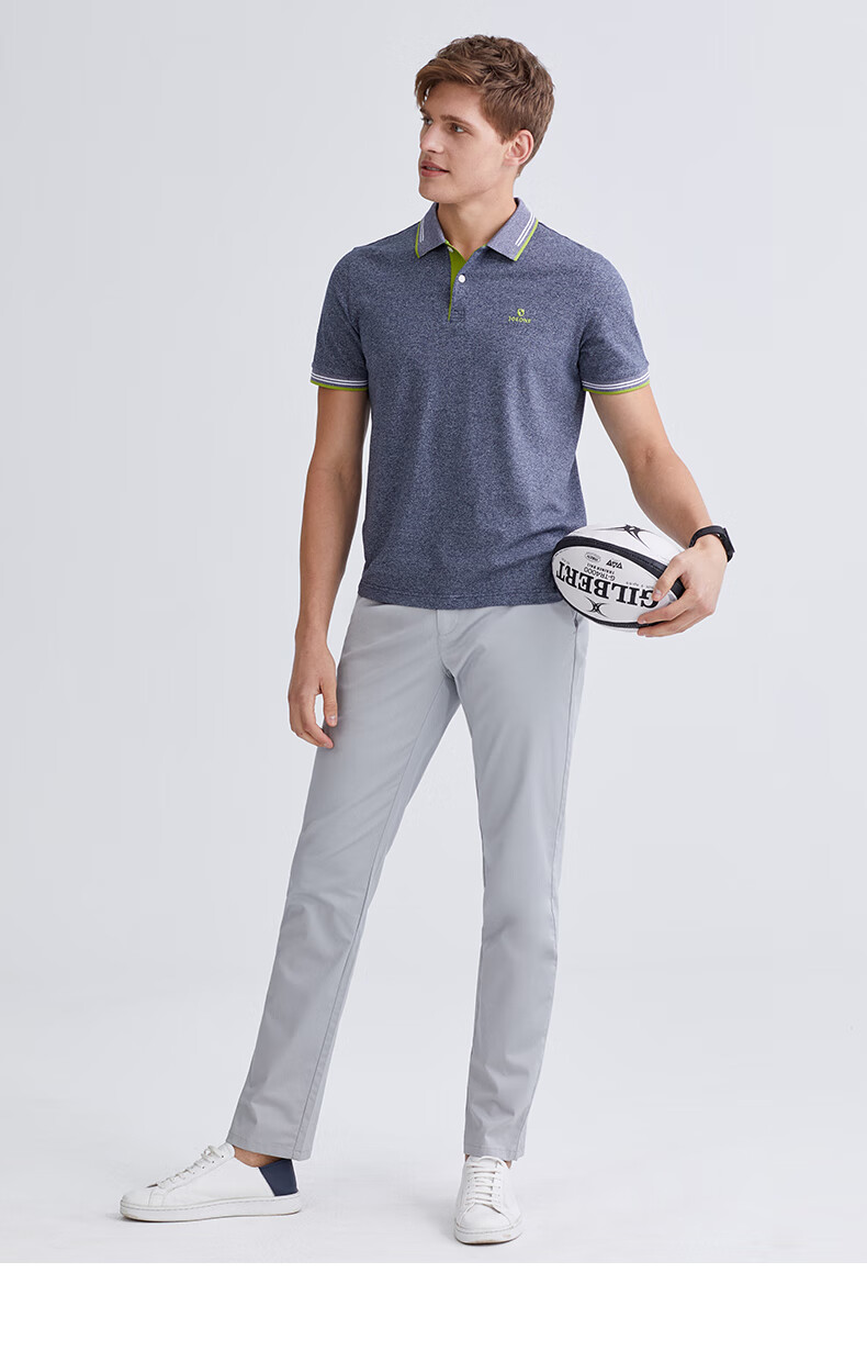 【轻运动】九牧王男装短袖t恤男士2020夏季新款纯棉青年休闲短袖上衣