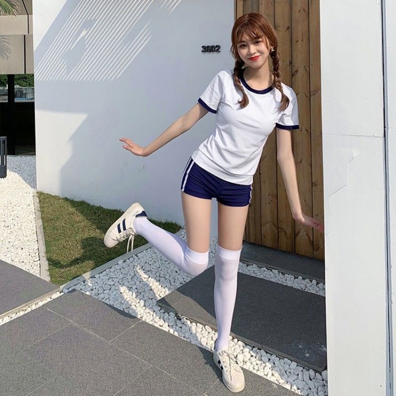 泳衣女保守分体两件套学生性感纯欲风运动死库水泡温泉游泳装女士