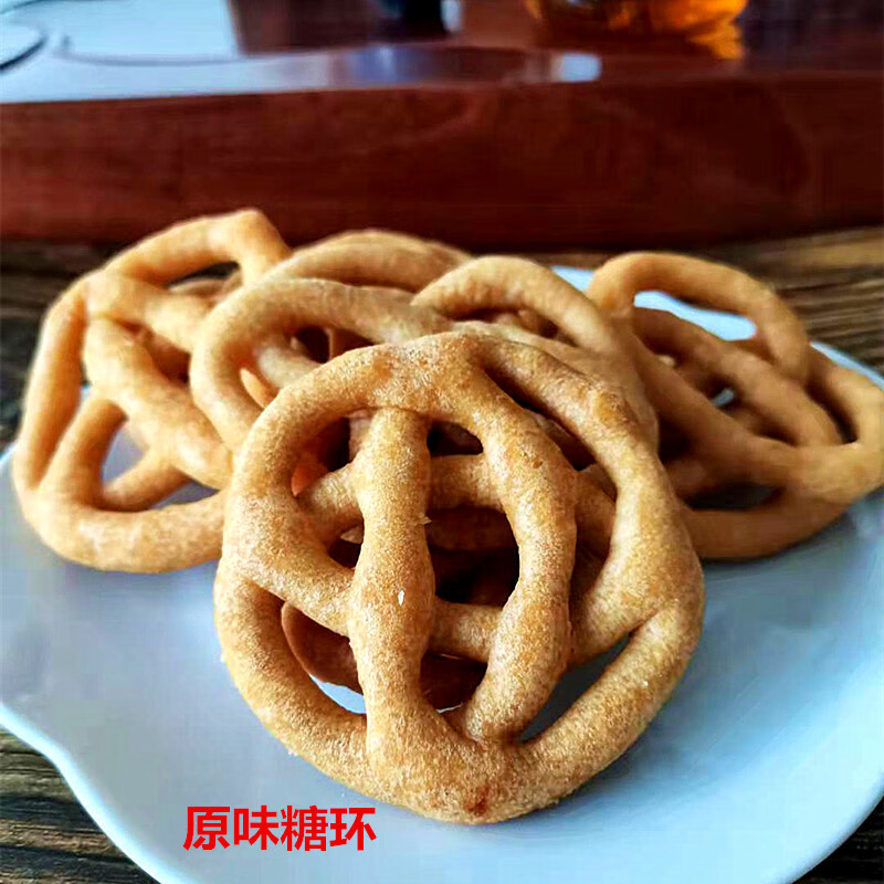 广西玉林特产糖环芝麻味原味翘连香酥脆传统手工小吃追剧零食糖环原味