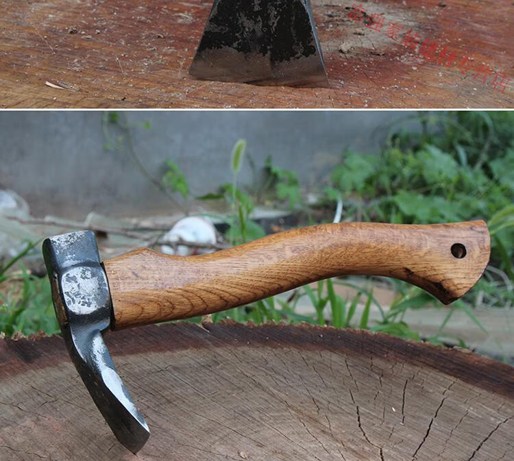 刨锛木工锛头钢手动木柄锄锛镐锛镐斧锛锤瓦工砖工具锻打加固具锻打
