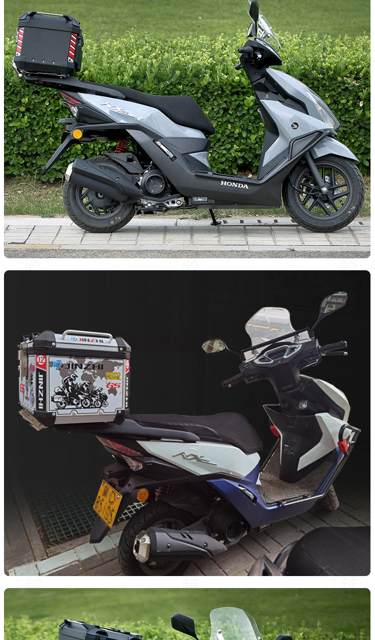 适用wh125t-9d五羊本田nx125铝合金后尾货架尾箱备箱支架改装配件