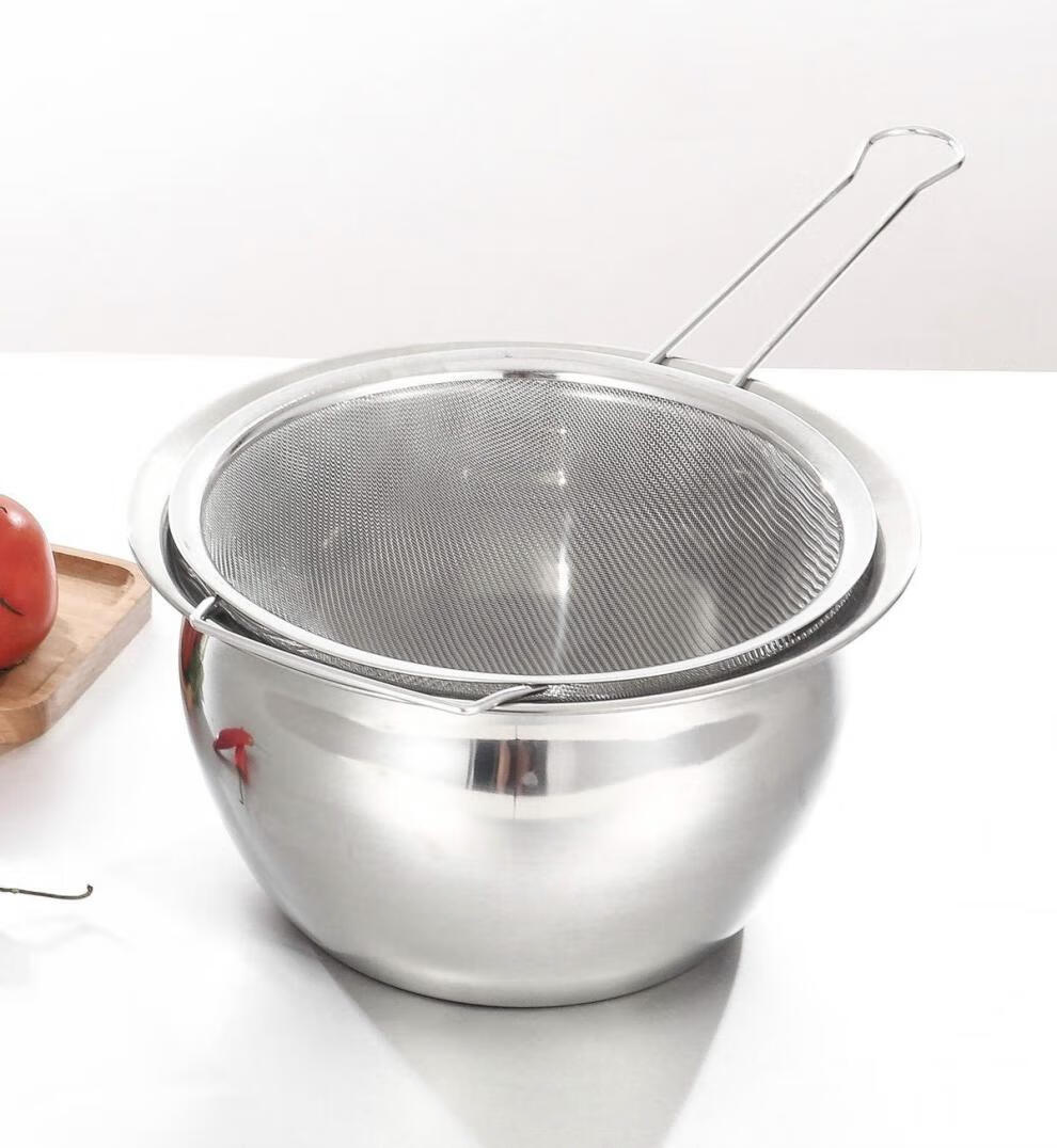 304特厚不锈钢油盆油鼓大汤盆调料盆圆形猪油盆打蛋盆和面盆带盖加厚