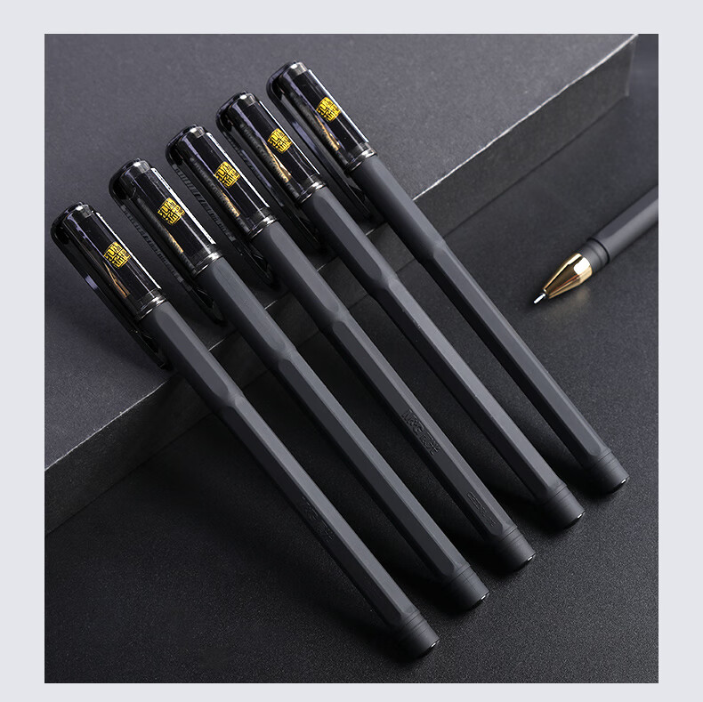 5mm全针管中性水笔agp黑色全针管中性笔签字笔水笔批发 黑色12支