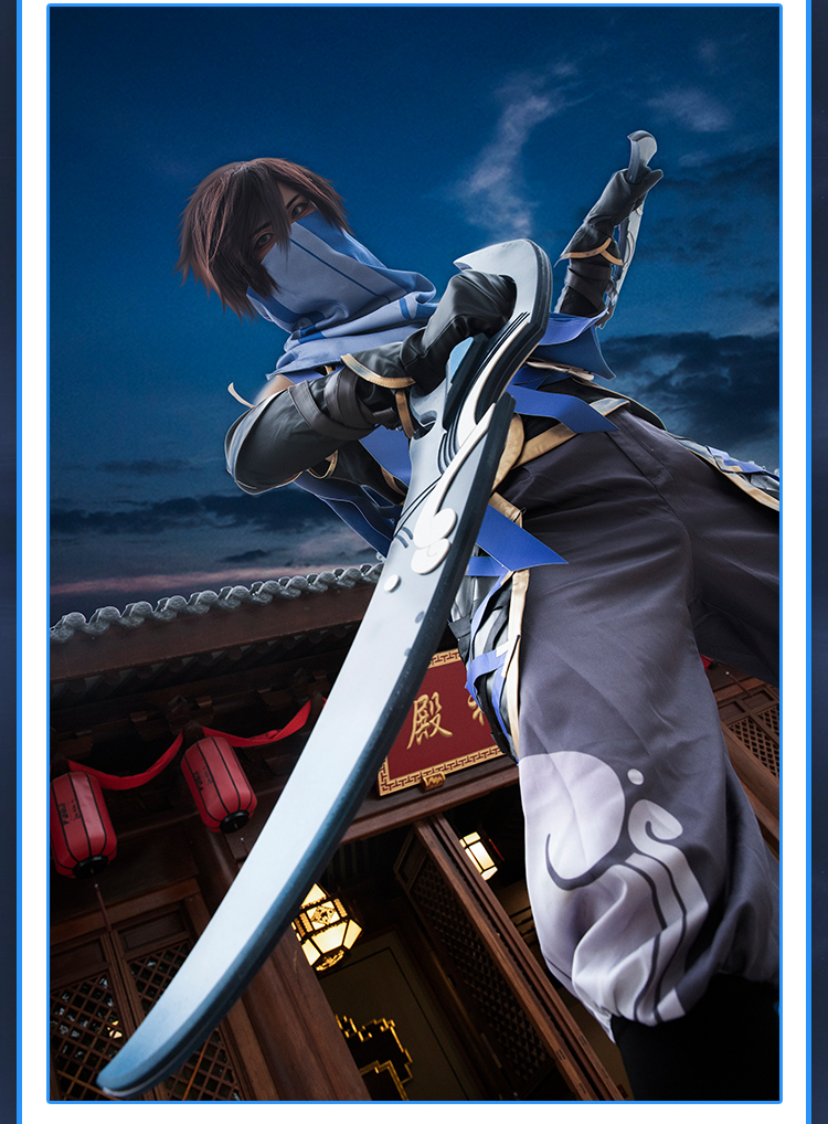 王者荣耀澜的双刃三木君 王者农药澜cos道具服双刀剑不可开刃荣耀刺客