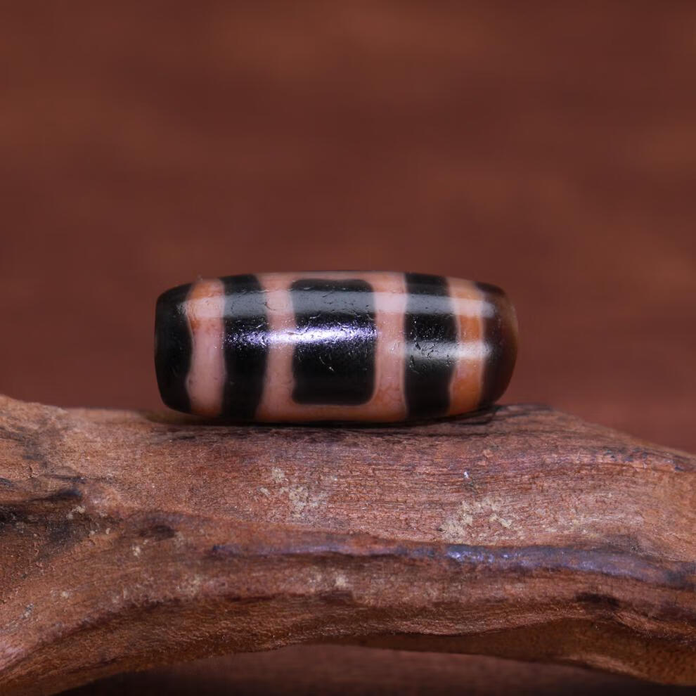 韩莹 西藏天然玛瑙 至纯红肉天地天珠 29*13mm顶项链吊坠锁骨链 吊坠