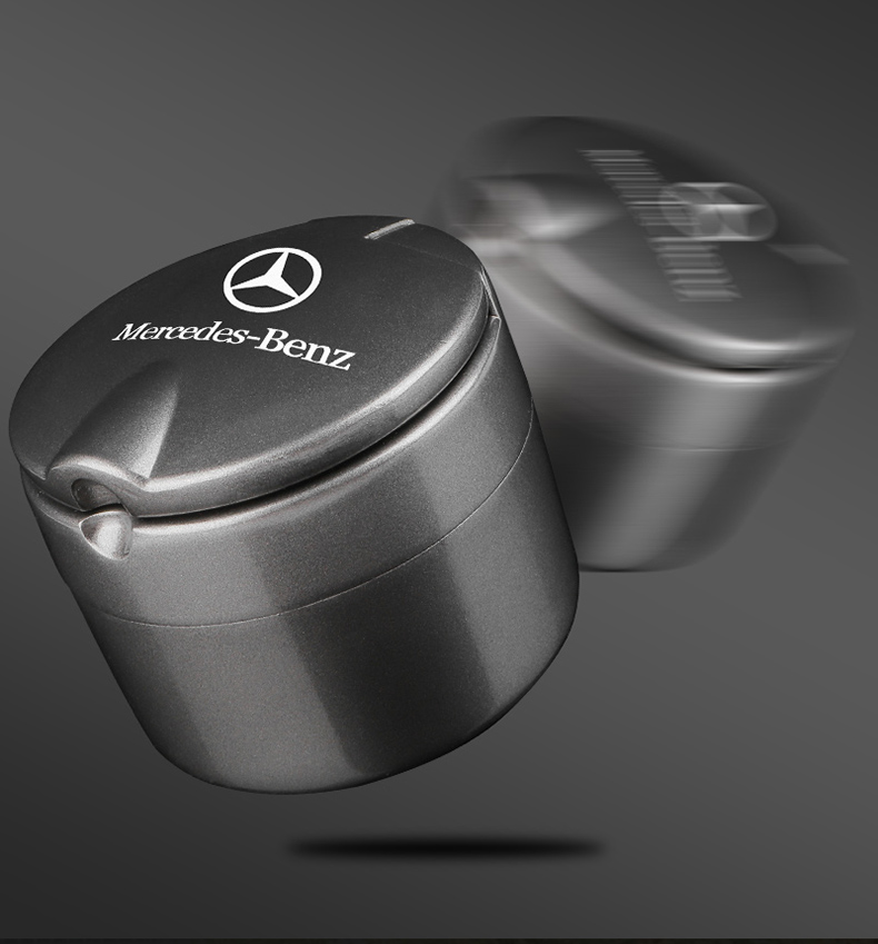 奔驰烟灰缸新c级glc260le300l带盖车载多功能车内汽车用品烟灰缸奔驰