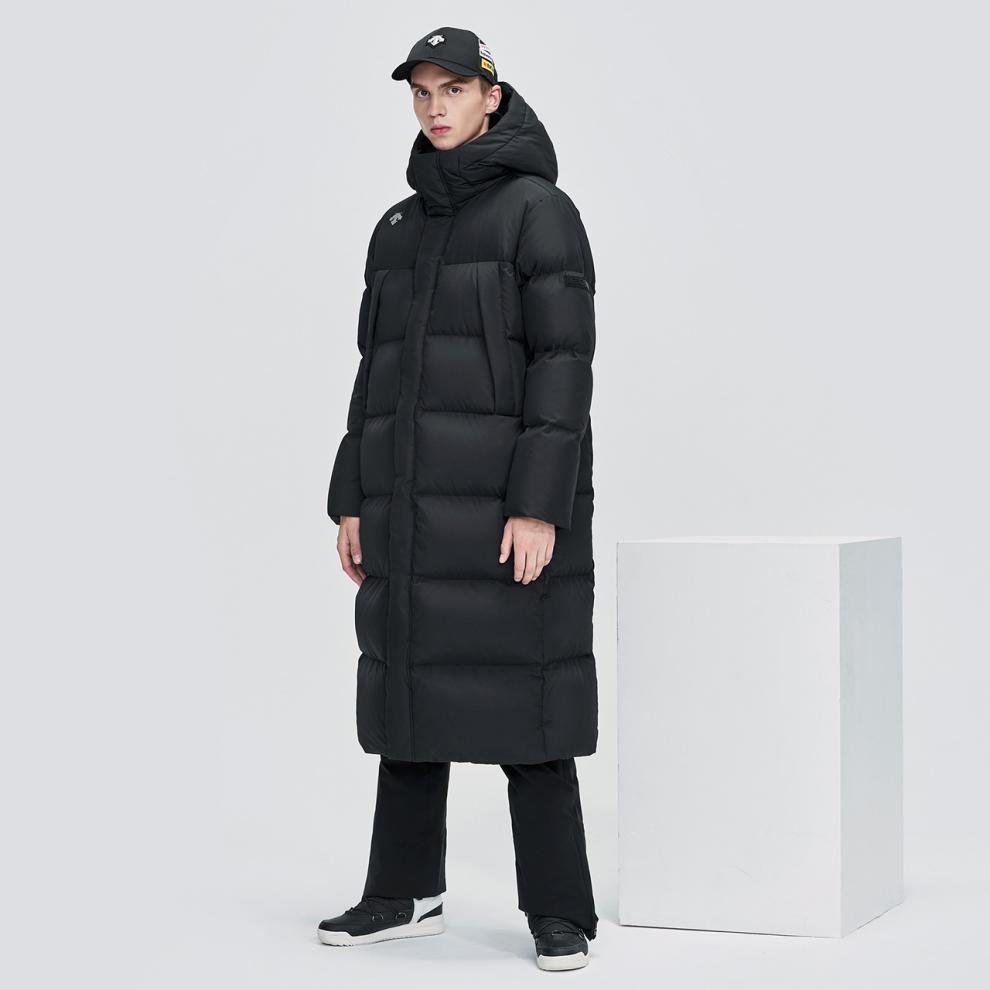 迪桑特(descente)官方 冬季长款运动羽绒服男 保暖连帽羽绒服冬款 d