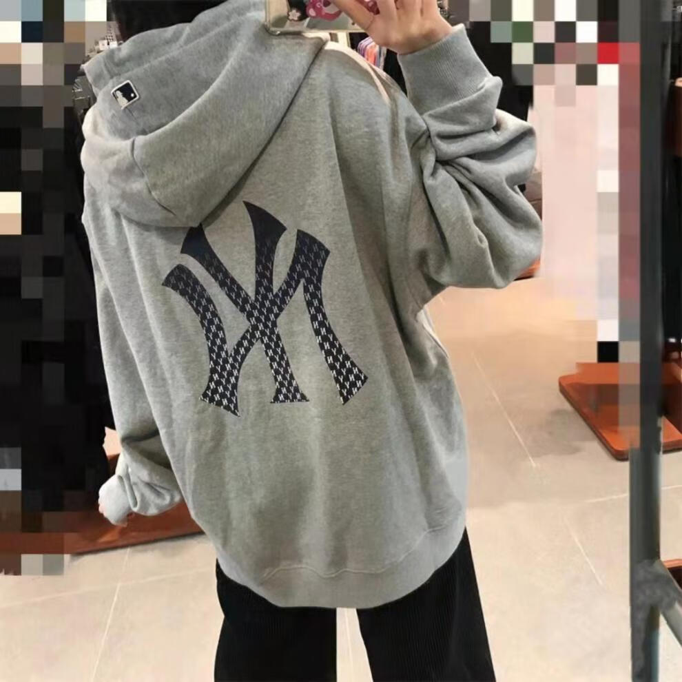 美职棒(mlb) 2022渐变时尚休闲情侣同款连帽衫卫衣 遮肉显瘦 减龄