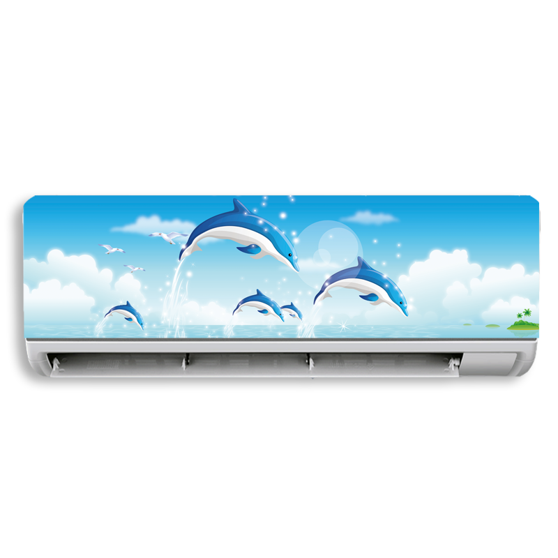 壁挂式空调风景花卉翻新贴膜空调贴纸装饰空调贴空调贴画桌面贴纸