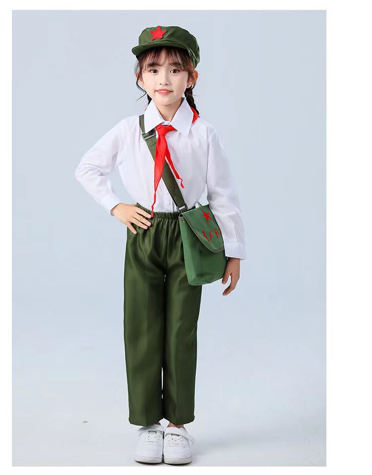 红军衣服儿童六一儿童红军表演服服装闪闪红星衣服幼儿园学习雷锋好