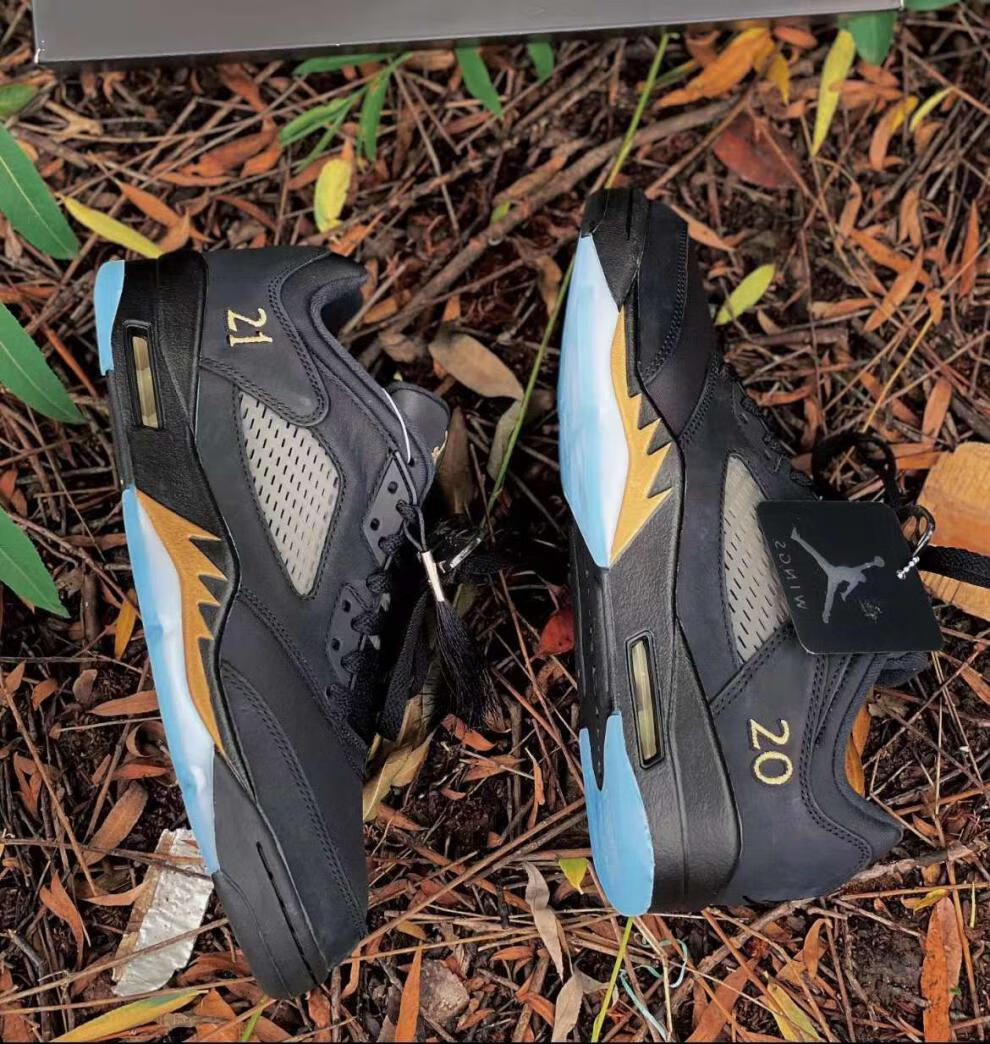 pkag【莆田纯原】新款aj5低帮气垫篮球鞋男防滑耐磨百搭跑步鞋场地鞋