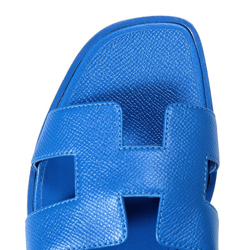 hermes爱马仕女士pvc蓝色系拖鞋h151213zq8370 浅蓝色 意码37【图片