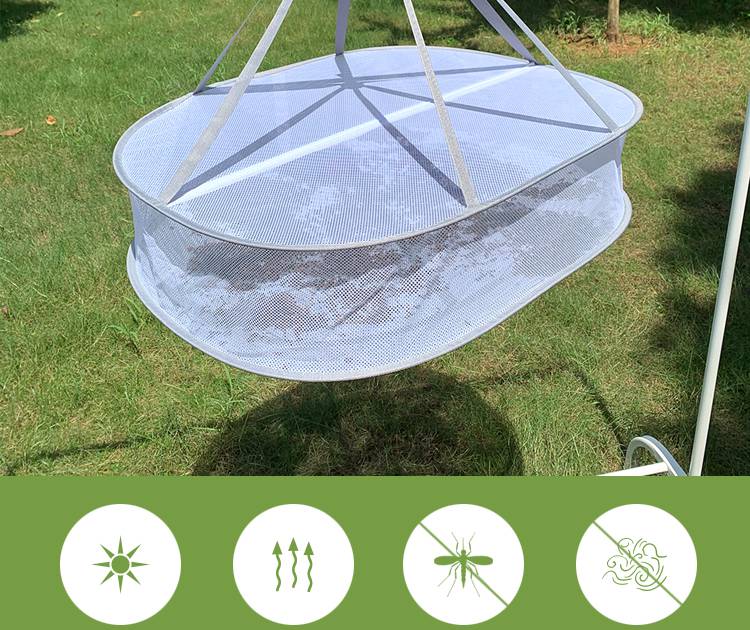 晒鱼干的网 鱼干晾晒网晾菜工具东西器具防苍蝇鱼家庭用防蝇网罩肉 45