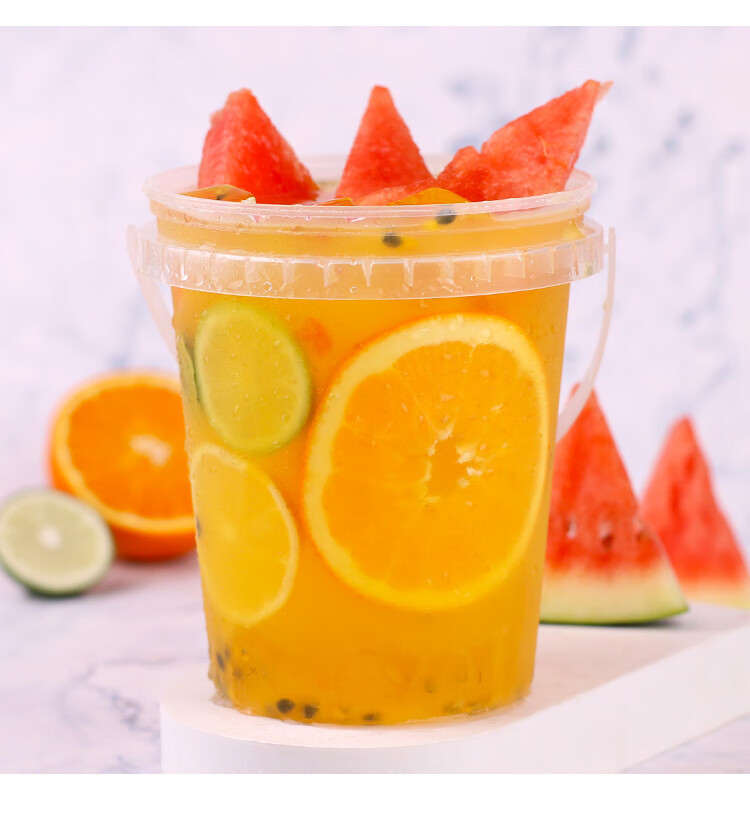 5kg大桶 浓缩果汁夏季冷饮奶茶店水果茶专用原料 花色 综合水果茶