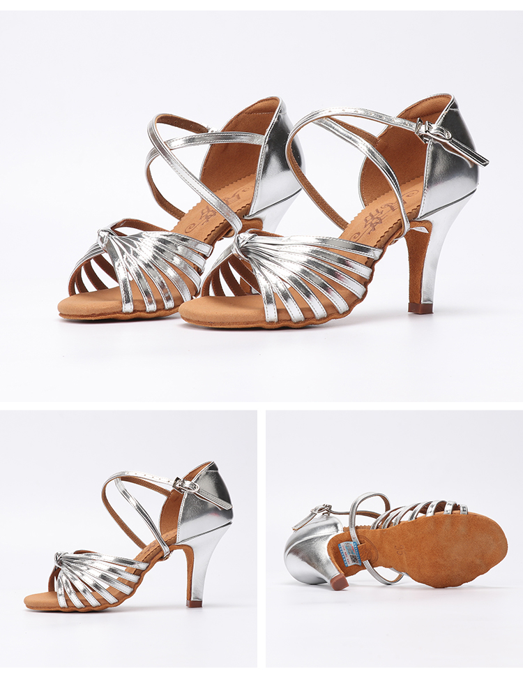 2022新款贝蒂拉丁舞鞋女成人软底中跟国标舞蹈鞋室内高跟牛皮深肤中跟