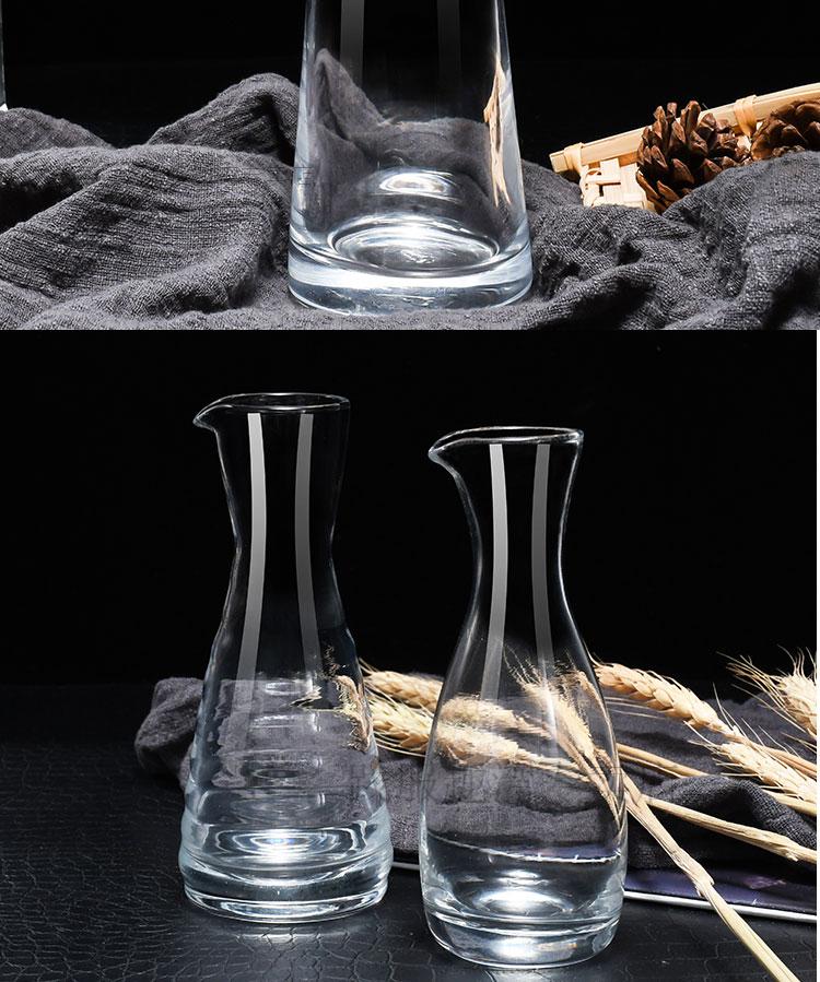 白酒醒酒器500ml白酒醒酒器大容量套装玻璃白酒分酒器家用小酒壶玻璃