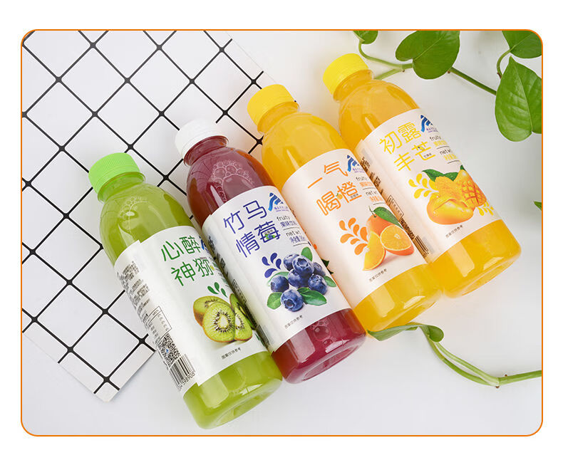 水果饮料维生素水果味饮料369ml500ml柠檬蜜桃菠萝三种口味芒果汁369