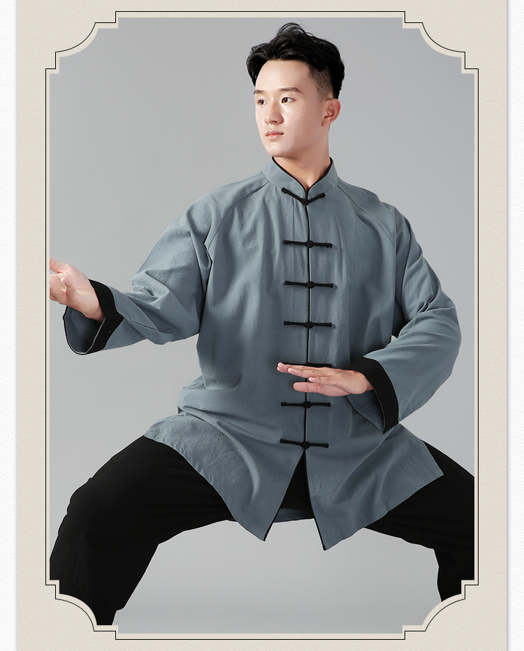 2022新款武极堂春秋款棉麻太极服女装亚麻太极服装女新款衣服太极拳