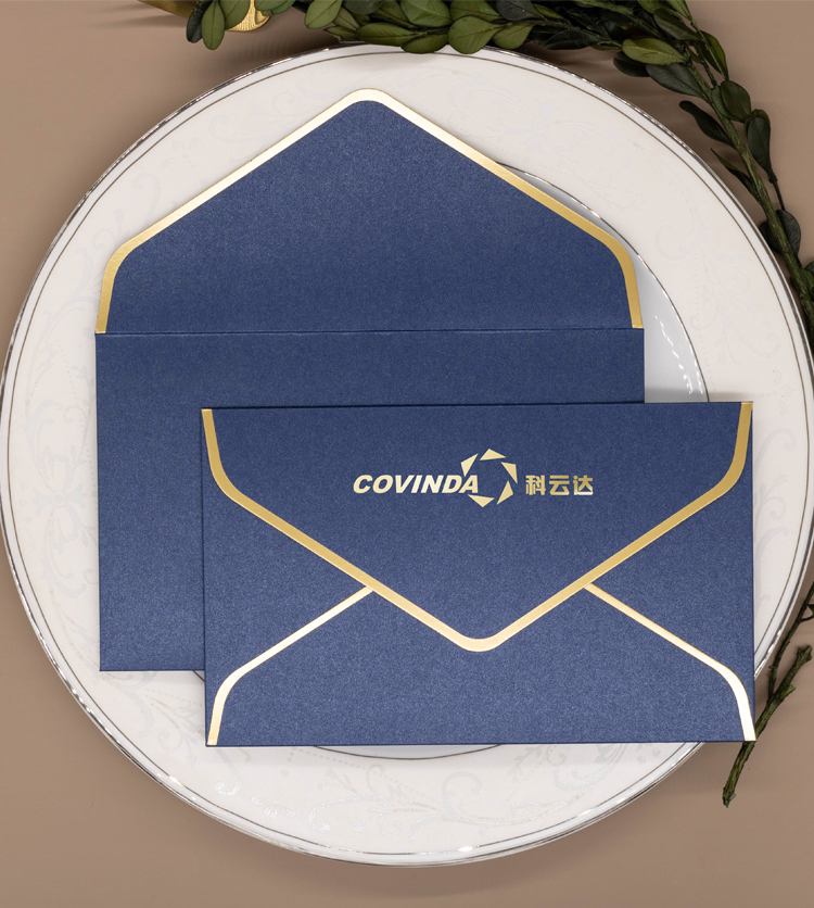 创意简约白色黑色红色信封信纸套装 请柬邀请函信封定制烫金logo 白色