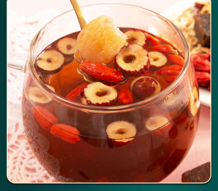 红糖姜枣茶暖宫姨妈量少黑糖水暖胃桂圆红枣枸杞茶买二一共306包