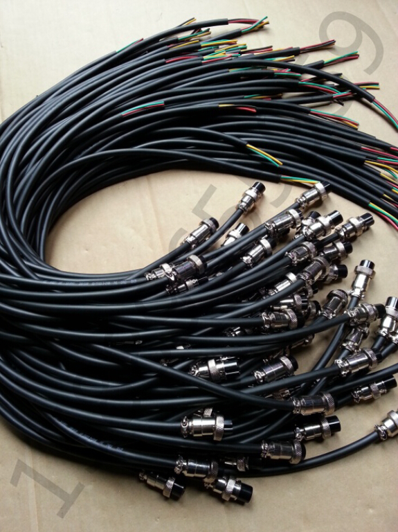 gx16带线航空插头2芯3芯4芯5芯6芯8芯10芯gx16航空插头插座连接线 注